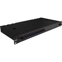 Excel Enbeam 24 Way Multimode Fibre Optic Panel 12 LC Duplex (24 Fibre) Violet